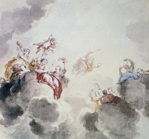 Cena celestial, século XVIII.