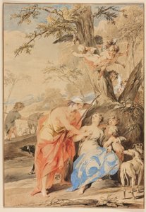 Júpiter e Mnemosine de Jacob de Wit