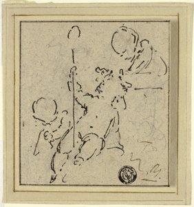 Três Putti de Jacob de Wit