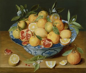 Ainda vida com limões, laranjas e uma romã, c. 1620-1630