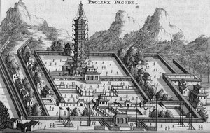 O Paolinx Pagoda, de um relato de uma embaixada holandesa na China de Jacob van Meurs