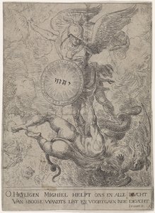 São Miguel guarda as portas do céu de Jacob van Oost (I)