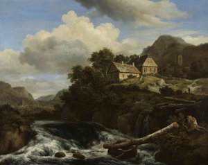 Uma queda de água de Jacob van Ruisdael