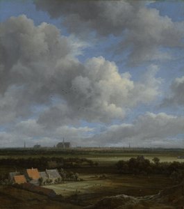 Vista de Haarlem do noroeste com os campos de branqueamento em primeiro plano, c.1650-82