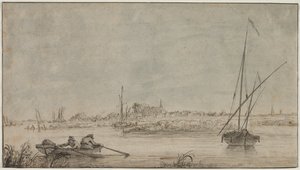 Vista de Dordrecht do rio, 1775-1815.