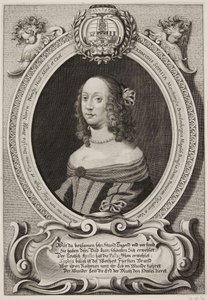 Alemão: Erdmuthe Sophia, margravina da Saxónia e de Brandenburgo-Bayreuth de Jacob von Sandrart