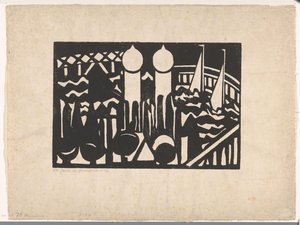 Composição XVI no. 2 (título original no objeto) de Jacoba van Heemskerck (signed by artist)