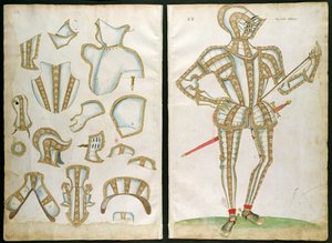 Terno de armadura para My Lorde Skrope, de &39;An Elizabethan Armourer&39;s Album&39;, 1589