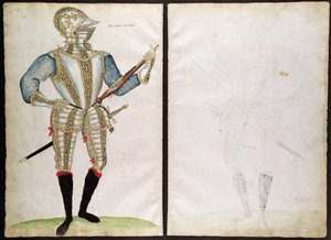 Terno de Armadura para Sir John Smith, do An Elizabethan Armourers Album