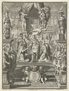 Coroação de William III e Mary Stuart, 1689 de Jacobus Baptist