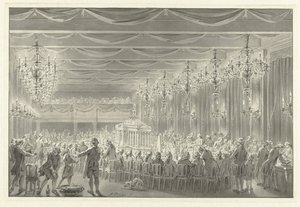 Refeição da Aliança em Amsterdã, 1786 de Jacobus Buys (signed by artist)
