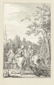 Cluwer maltratado pelos hussardos prussianos de Jacobus Buys