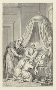 Jacó abençoa Manassés e Efraim