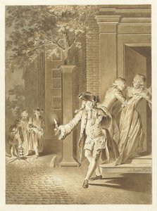 Cena de Lubbert Lubbertse, ou o nobre camponês de Jacobus Buys