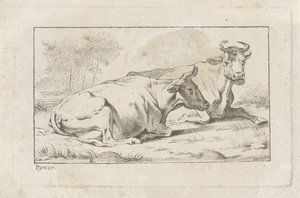 Duas vacas reclináveis