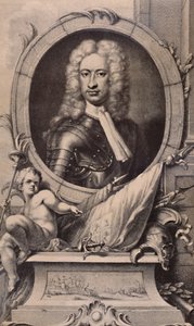 Charles Mordaunt, conde de Peterborough e Monmouth, soldado inglês, c1740 1894 de Jacobus Houbraken