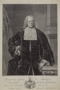 Christian Gabriel Schroder, 1764 de Jacobus Houbraken