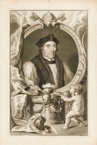 John Fisher, Bispo de Rochester, c.1760 (gravura) de Jacobus Houbraken