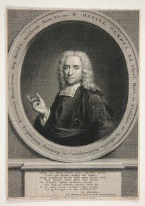 Retrato de Daniel Gerdes, após J.M. Quinkhart de Jacobus Houbraken