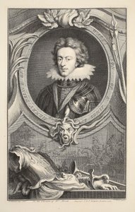 Retrato de Henry, príncipe de Gales, ilustração de &39;cabeças de ilustres pessoas da Grã-Bretanha&39;, pub. de Knapton, Londres, 1742 de Jacobus Houbraken