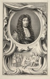 Retrato de Savile, marquês de Halifax, ilustração "das cabeças de pessoas ilustres de Grâ Bretanha", bar. de Knapton, Londres, 1742 de Jacobus Houbraken