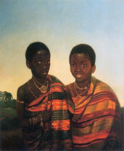 Aquasi Boachi e Quamin Poko por JL Cornet de Jacobus Ludovicus Cornet