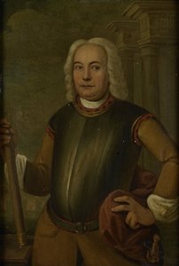 Retrato de Johannes Thedens, Governador-Geral da Companhia Holandesa das Índias Orientais de Jacobus Oliphant