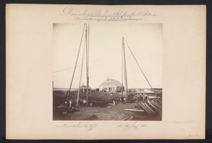 Estação de bombeamento de vapor inferior com bombas centrífugas / Nieuwerkerk aan den IJssel den 15 de junho de 1868 (título no objeto) Recuperação dos Lagos em Schieland leste de Rotterdam (título da série no objeto)