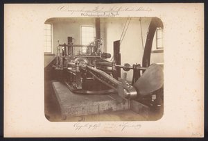 Abaixo da Estação de Bombeamento a Vapor com Vijzels / Capelle aan den IJssel 4 de setembro de 1869 (título no objeto) Recuperação dos Lagos em Schieland leste de Rotterdam (título da série no objeto)