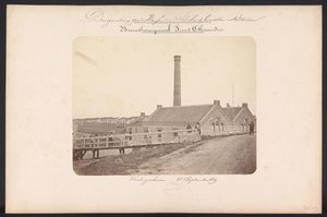 Estação de bombeamento de Bovenstoom Prins Alexander / Kralingscheveer 18 de setembro de 1869 (título no objeto) Recuperação dos Lagos em Schieland leste de Rotterdam (título da série no objeto)