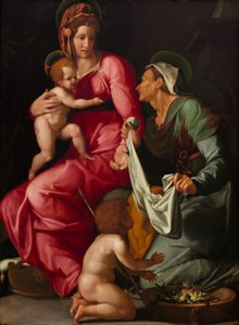 Madonna e criança com Santa Isabel e São João Batista