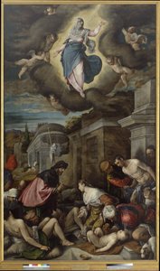 St. Roch visita as vítimas da peste, c.1575 (óleo sobre tela) de Jacopo Bassano