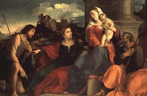 Madonna e Criança com São João Batista e Santos