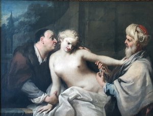 Susana e os anciãos de Jacopo Amigoni