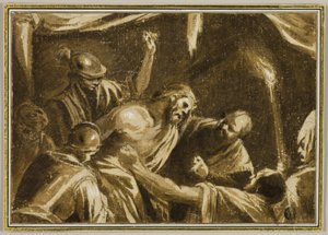 Cristo coroado de espinhos de Jacopo Bassano