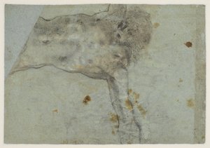 Estudo de um Cristo crucificado, verso, século XVI de Jacopo Bassano