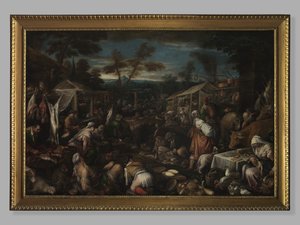 O Grande Mercado, c.1580-85 de Jacopo Bassano