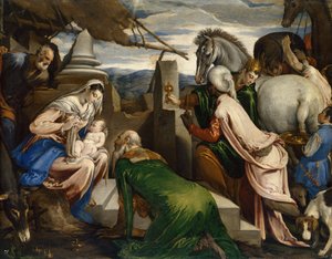 A Adoração dos Reis Magos, ca 1555