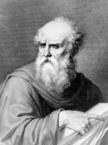 Retrato de Marcus Vitruvius Pollio conhecido como Vitruvius (século I a.C.), arquitecto e escritor romano, gravado por Jacopo Bernardi com base num desenho de Vincenzo Ray de Jacopo Bernardi
