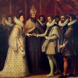 O casamento de Catarina de Médicis (1519-98) e Henri II (1519-59) 1533