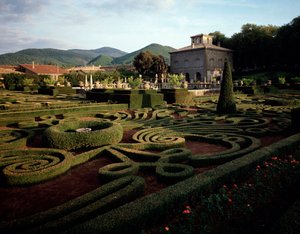 Vista da villa Lante de Jacopo Vignola