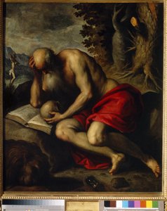 São Jerônimo. Pintura de Jacopo Palma il Giovane, o Jovem (1544-1628), óleo sobre tela de Jacopo Il Giovane Palma