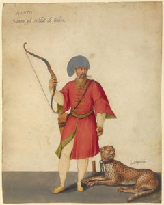 Um Arqueiro Azappo com uma Chita de Jacopo Ligozzi
