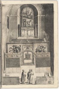 Interior da Igreja Menor [placa F] de Jacopo Ligozzi