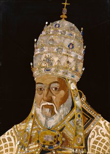 Retrato do Papa Clemente VIII, 1600-1 (pedra dura)