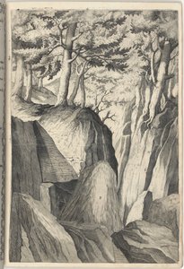 A Rocha Proeminente (Sasso spicco) [placa I] de Jacopo Ligozzi