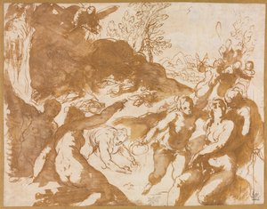 Apolo e as Musas Despertadas pela Chamada da Fama, década de 1590.