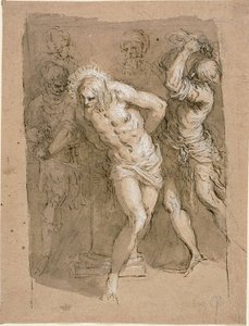 Estudo para a Flagelação de Cristo de Jacopo Palma il Giovane