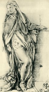Esboço da Virgem Maria para uma Anunciação, meados do século XVI, 1943. de Jacopo Pontormo
