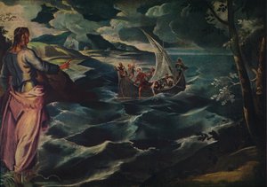 Cristo no mar da Galiléia, c1575-1580. de Jacopo Robusti Tintoretto